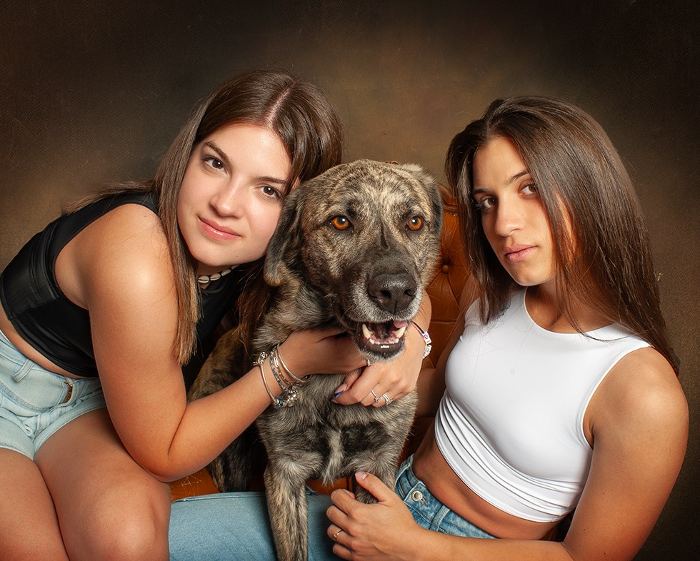 Chuck il cane protagonista del nostro shooting